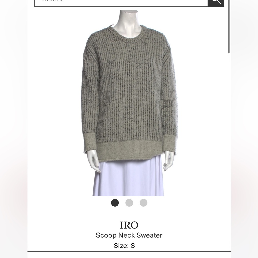 IRO Scoop Neck Sweater Size Small
